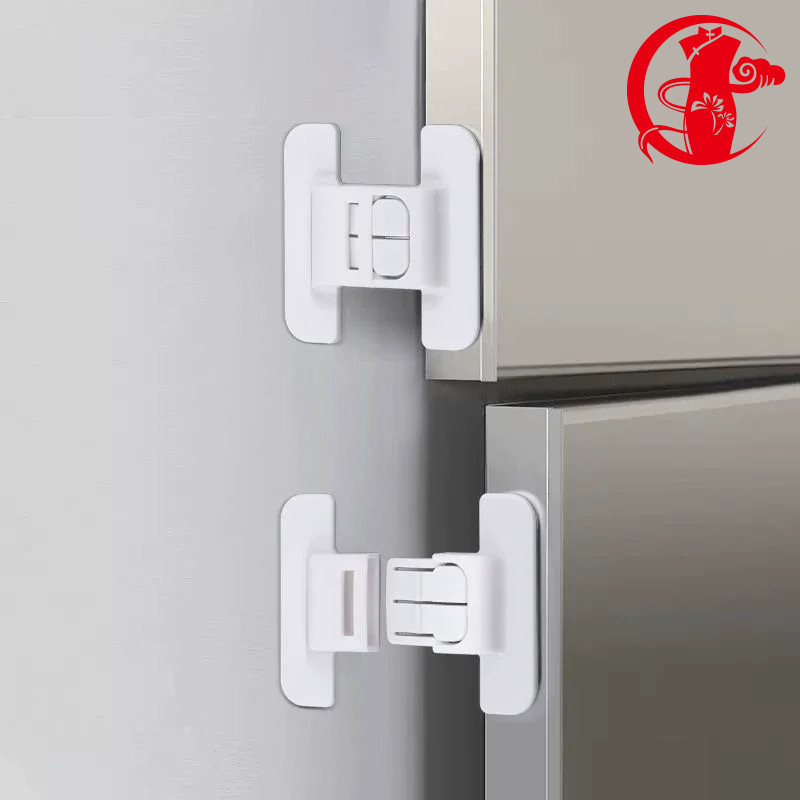 2 Fechaduras De Armário De Geladeira À Prova De Crianças-Travas De Segurança Anti-Abertura Para Presente De Natal
