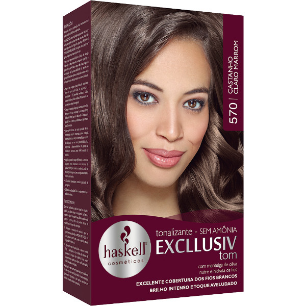 KIT TONALIZANTE 570 CASTANHO CLARO MARROM 40G