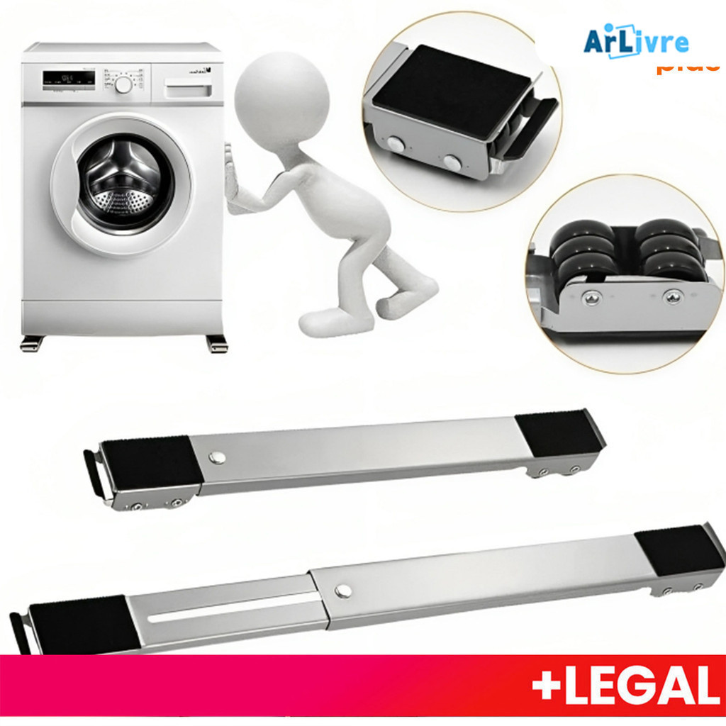 Máquina de lavar com Base móvel Universal ajustável para geladeira de água com tambor