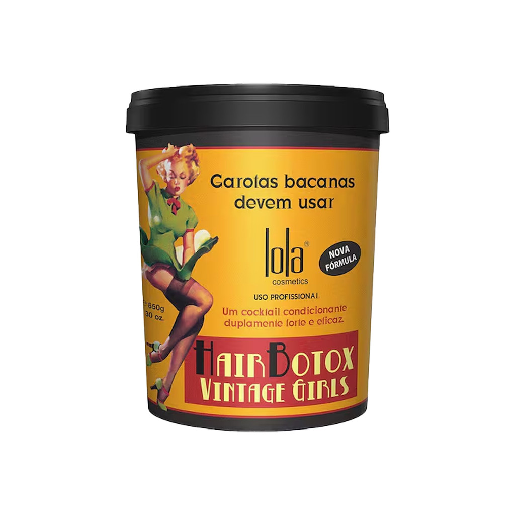 Creme Alisante Lola Cosmetics Vintage Girls 850g em Oferta na Shopee