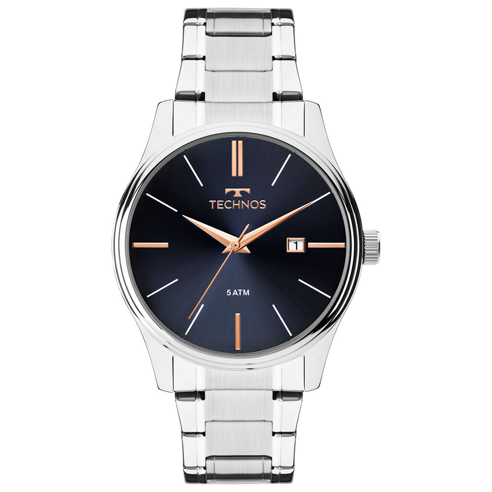 Relógio Technos Masculino Steel Prata - 2115MPM/1K em Oferta na Shopee