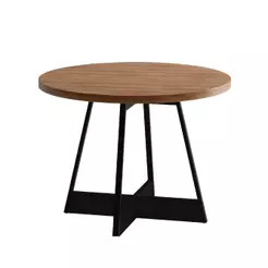 Mesa De Jantar Redonda 1 M átria 1594 Carraro Nogal/preto