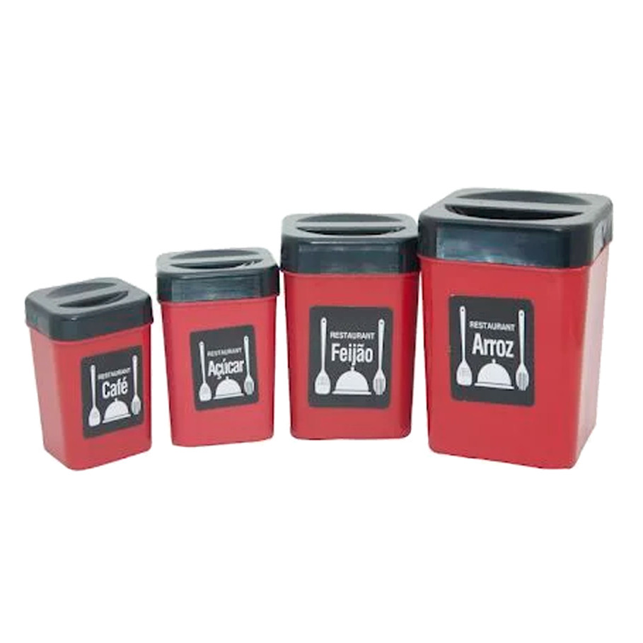 PORTA MANTIMENTOS BRINQUEDO INFANTIL VERMELHO ZUCA TOYS