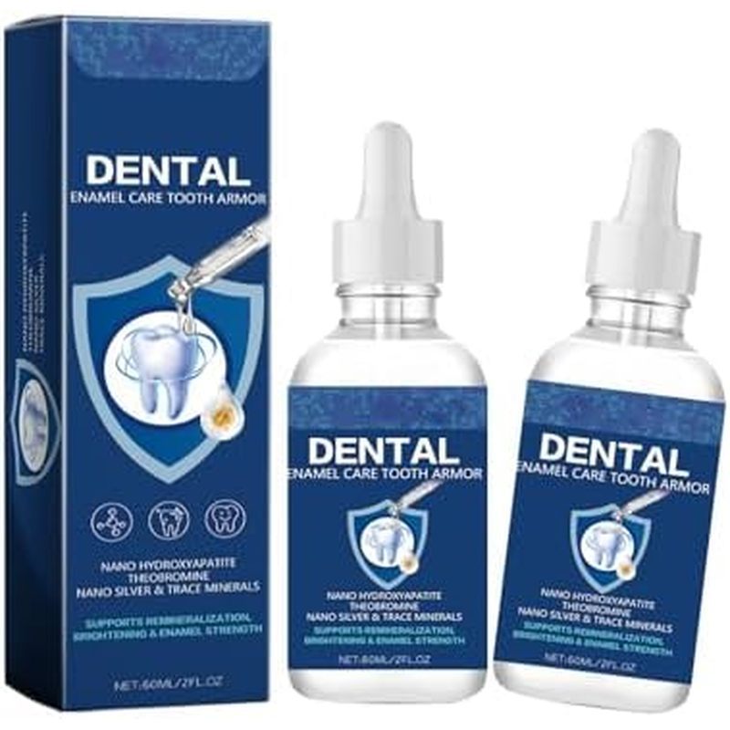 efense Tooth Armor-Hydroxyapatite Enamel Strengthening Formula for Daily Oral Care Transparent Teeth Protectant | 2-Pack
