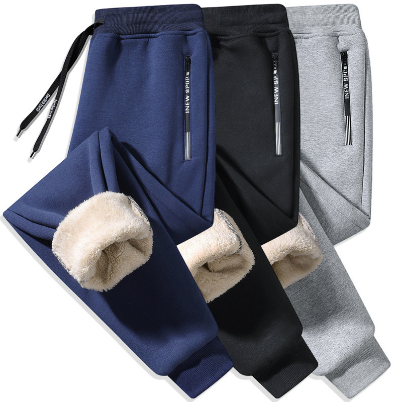 Calça Moletom Forrada Lã Carneiro Unissex Quentinho Inverno 2026 P M G GG Azul Preto Cinza