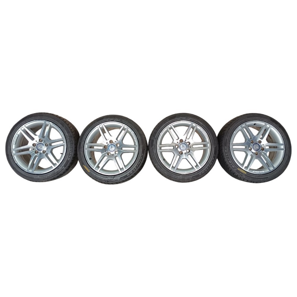 Jogo Roda Amg 225/45 R17 Mercedes C200 Cgi 1.8 2011 5x112 Branco