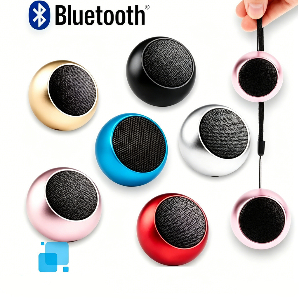 Mini Caixinha De Som De Metal Bluetooth Amplificada de 3W Potente m3 Tws