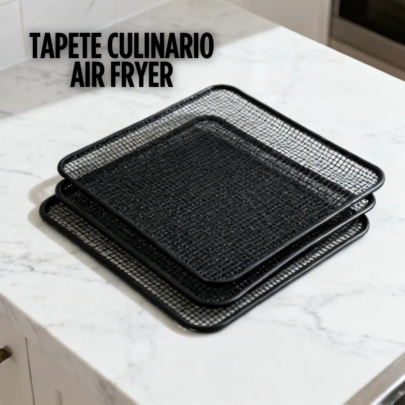 Manta Antiaderente para Grelha e Air Fryer Fácil de Limpar