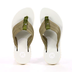 Chinelo Kenner Kyra Pro Comfy Cinza e Verde - Feminino