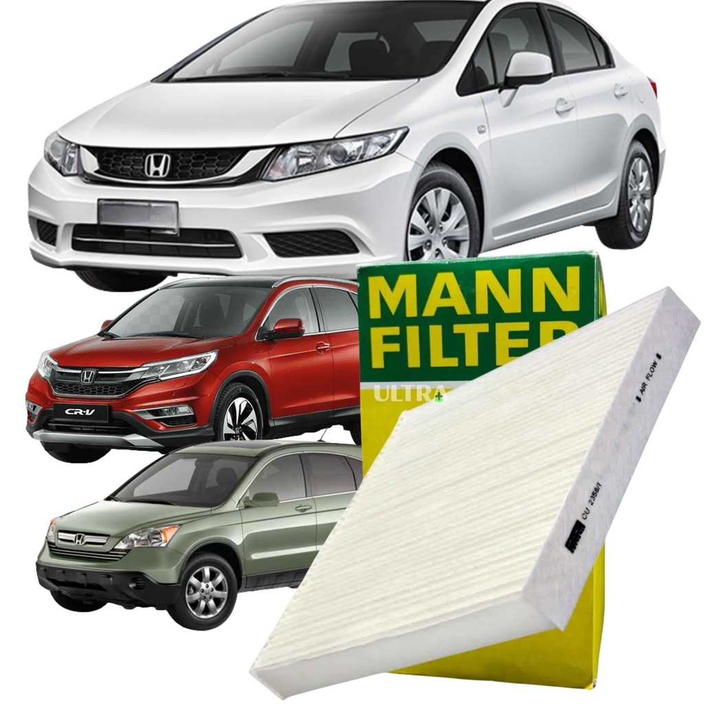 Filtro Ar Condicionado Honda Civic / CRV / Accord - 2008 a 2016 (Mann-Filter CU2358/1)