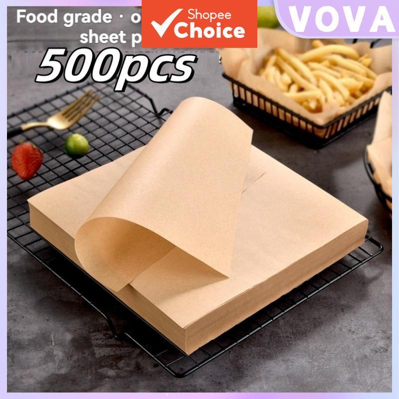 Papel Manteiga Antiaderente, 10x10cm, Papel Kraft para Assar, Casa, Cozinha, Café