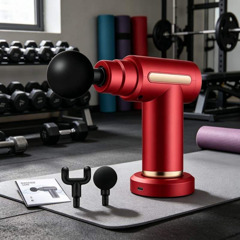 Aparelho De Massagem Elétrico Muscular Portátil Relax Gun 6 Níveis De Intensidade Bivolt Massageador Original