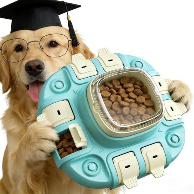 Brinquedo Quebra-Cabeça Para Cães De 2 Níveis , Alimentador Lento Animais De Estimação De Alimentação Rápida Brinquedos