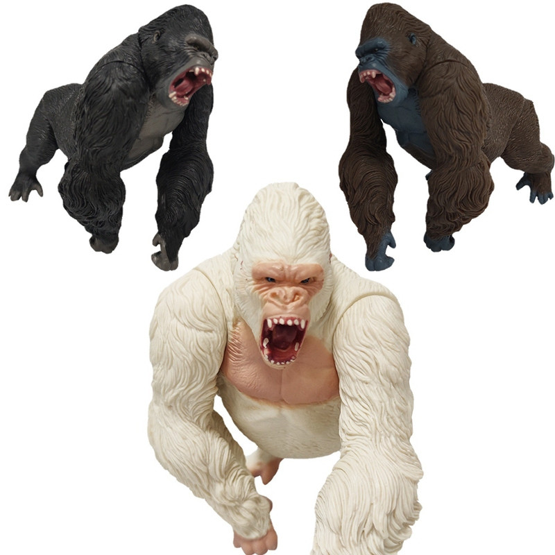 Figura Godzilla vs. Mr. Kong, Rei da Ilha da Caveira, Rei Monstro dos Macacos, Gorila, Gorila Branco, Boneco Colecionáve