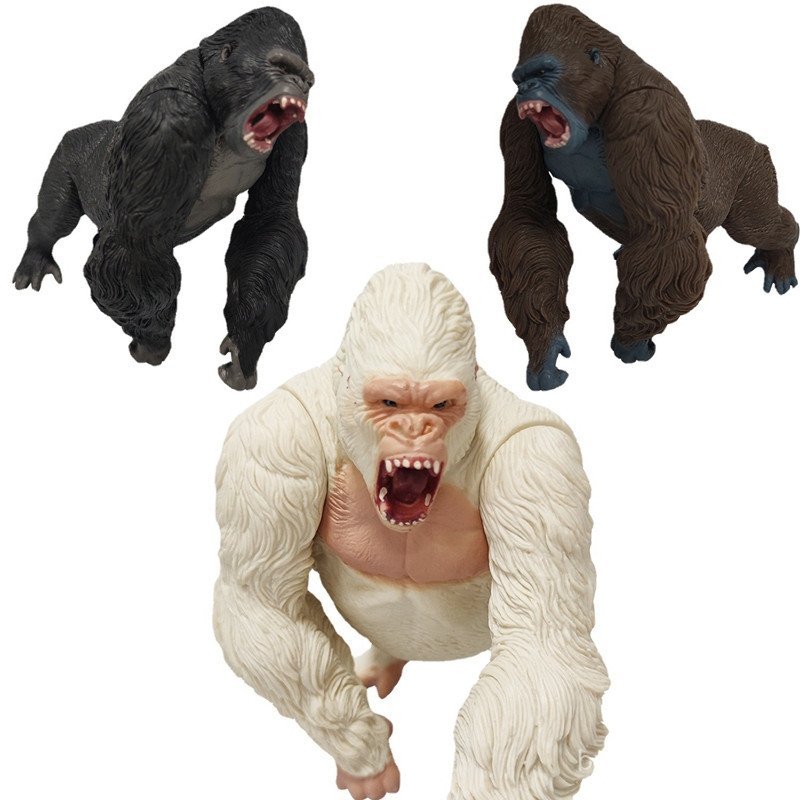 Figura Godzilla vs. Mr. Kong 2025, Rei da Ilha da Caveira, Rei Monstro dos Macacos, Gorila, Gorila Branco, Boneco Coleci