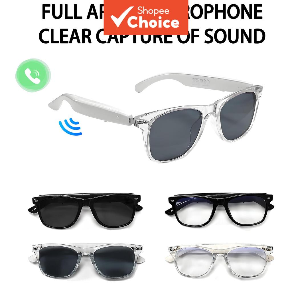 Óculos inteligentes sem fio com alto-falantes abertos, lentes fotocromáticas anti-luz azul, Bluetooth 5.4 e peso de 35g
