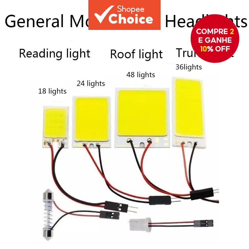 Luz De Teto LED Para Carro super Brilhante Sala COB16 24 36 48 Leitura De Pavio