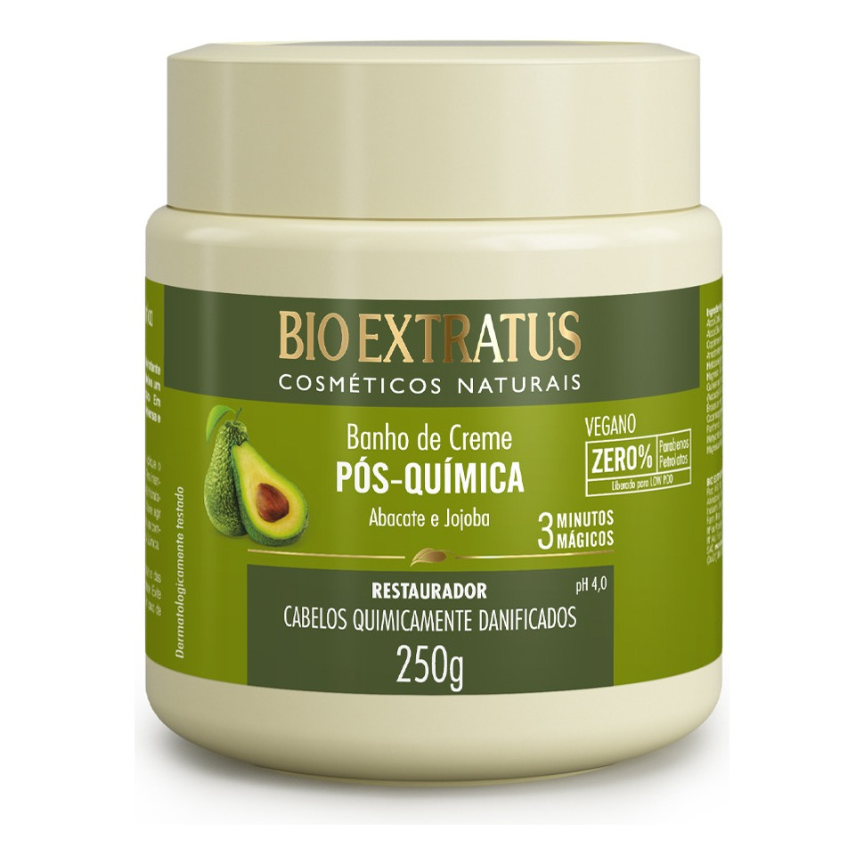 Banho de Creme Máscara Bio Extratus Pós Química 250g Produto Original Entrega Imediata