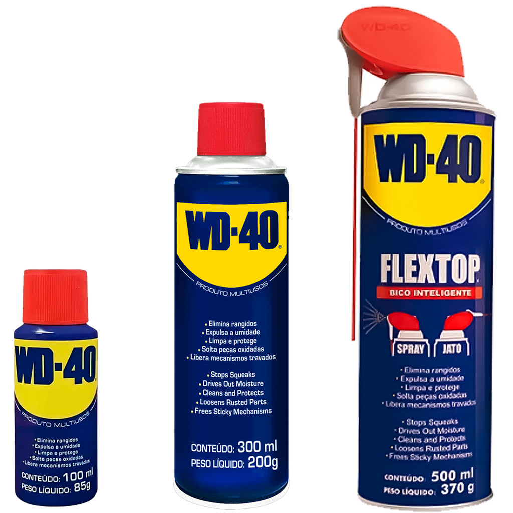 Desengripante Lubrificante Spray Anticorrosivo Multiuso Original WD40 Vários Tamanhos A Escolha em Oferta na Shopee
