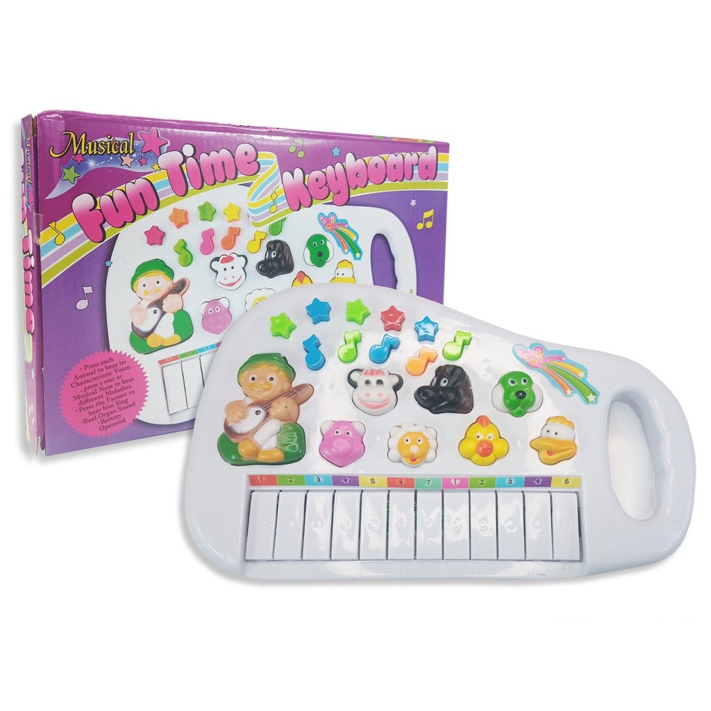 Piano Infantil com Teclado Musical Divertido Sons de Animais