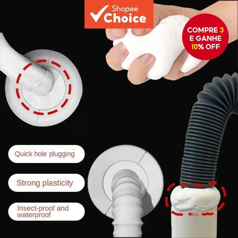 Imagem Massa De Vedação À Prova D'água , Remendo De Parede De Insetos Para Furos De Ar Condicionado , Branco , 15g , 1 Peça