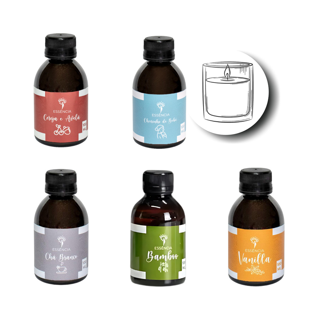 Essência Aromatizante  para Vela Premuim de 100ml Da Nobbli em Oferta na Shopee