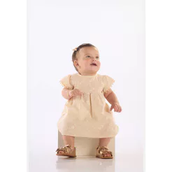 Vestido Bebê em Laise Evasê Up Baby