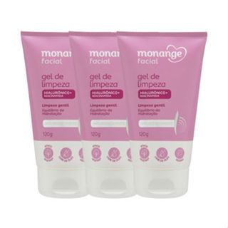 Kit Gel de Limpeza Monange Facial Anti-Ressecamento - 3 UN em Oferta na Shopee