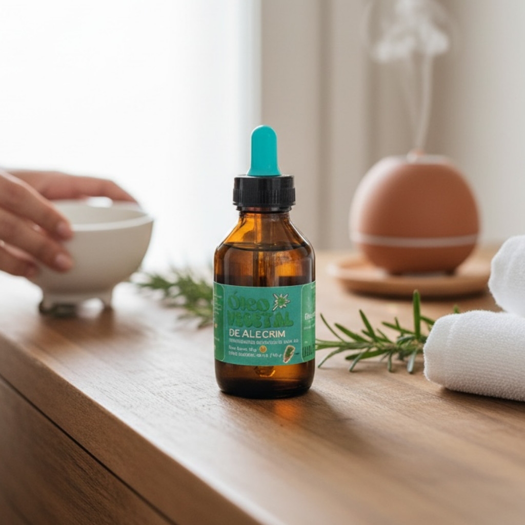 Óleo Vegetal de Alecrim | Crescimento, Força & Revitalização | Multifuncional