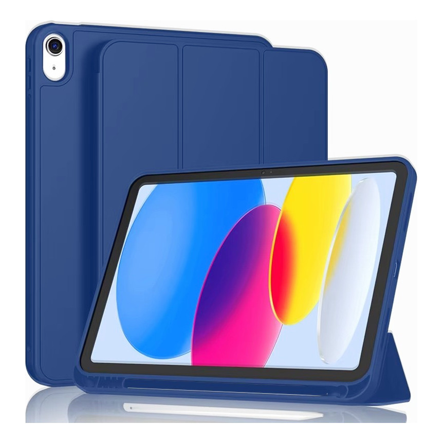 Capa Case  Flip Com Compartimento Para Caneta - ipad 10/iPad 11 10.9pol（2022 e 2025）A2757/A2777/A3354