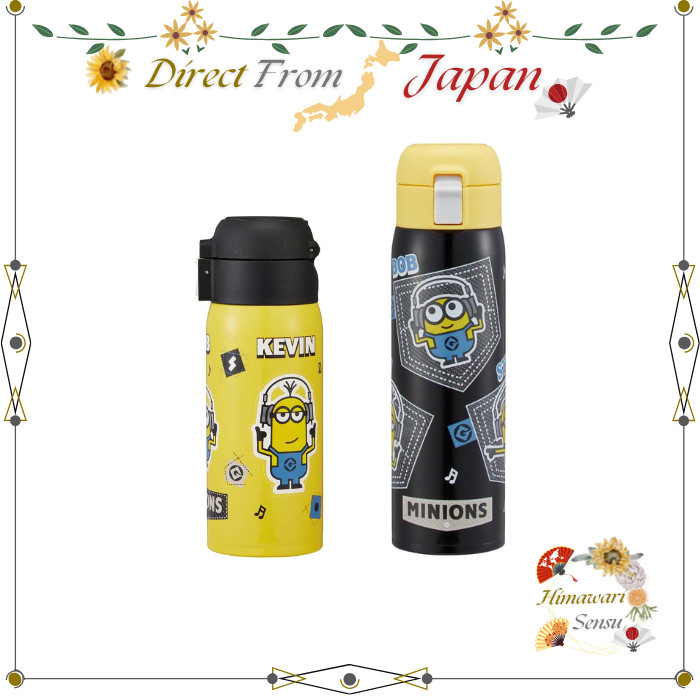 Skater Minions One-Touch Direct Sip Vacuum Bottle STOT【 Direct from Japan 】