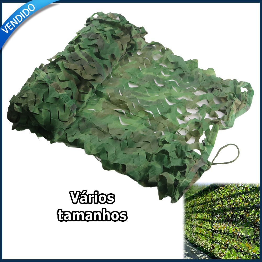Camuflagem da selva Rede de camuflagem para caça para festas/acampamentos/atividades ao ar livre Vários tamanhos