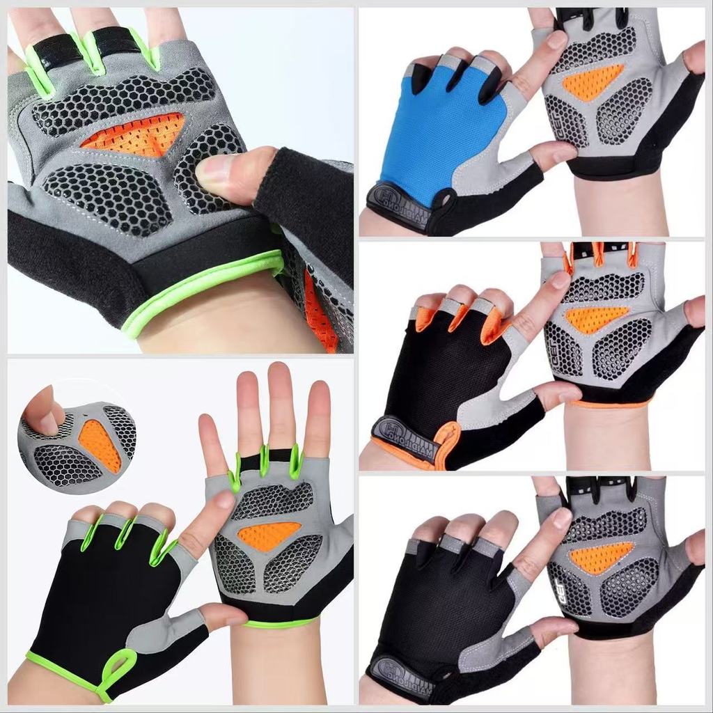 Luva De Musculação Antiderrapante Meio Dedo Para Treino Diário, Pedaladas E Exercícios Físicos – Premium em Oferta na Shopee