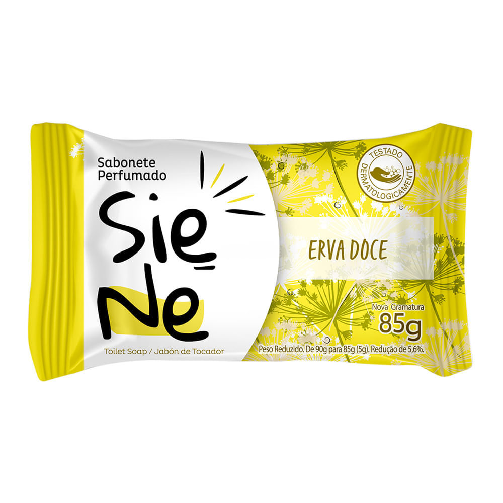 Sabonete Perfumado em Barra Siene Erva Doce 85g em Oferta na Shopee