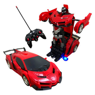 Carrinho  Controle Remoto 1:18 Vira Robô Importway Vermelho Vermelho em Oferta na Shopee