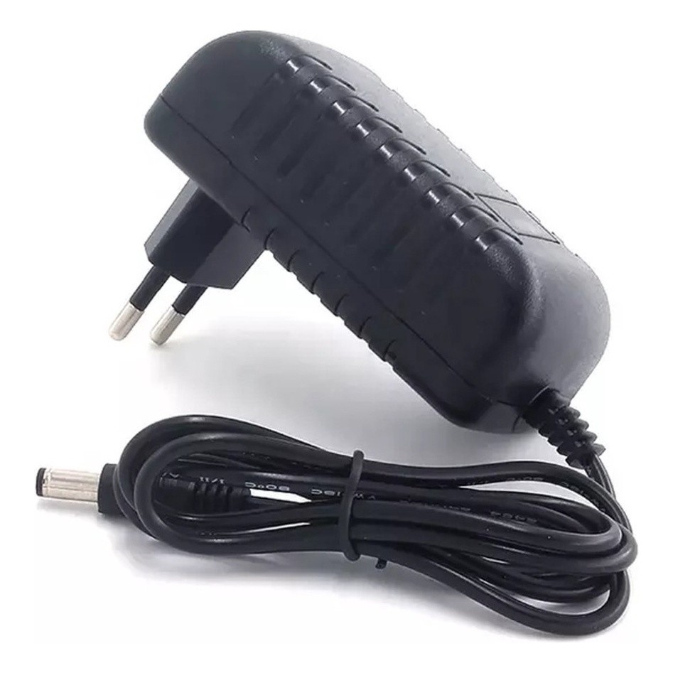 Fonte de Alimentação e Fitas LED 12V 2A Bivolt para Câmeras, CFTV - 24W, Proteção Contra Sobrecarga