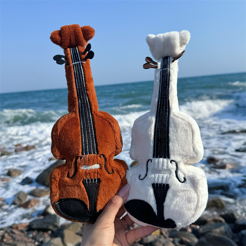 Instrumento Violino Brinquedo De Pelúcia Saxofone Guzheng Erhu Saco Pingente Arte Musical Presente Boneca Mini Para Aman