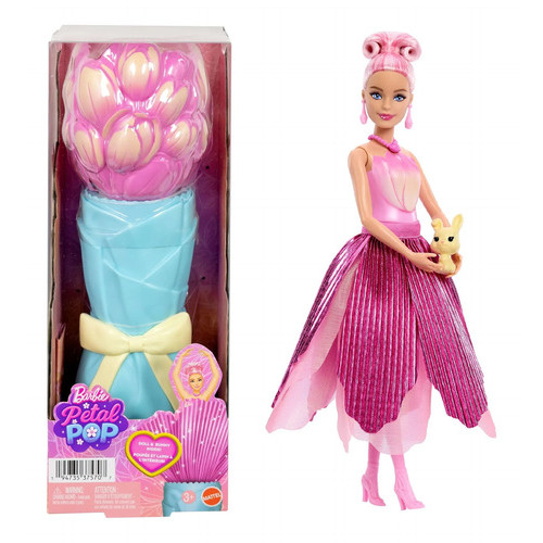 Boneca Barbie Flores Rosas Petal Pop - Mattel -  Original