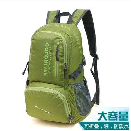 Novo estilo saco de pele Ultra-leve fino mochila feminina dobrável saco de montanhismo masculino à prova dwaterproof águ