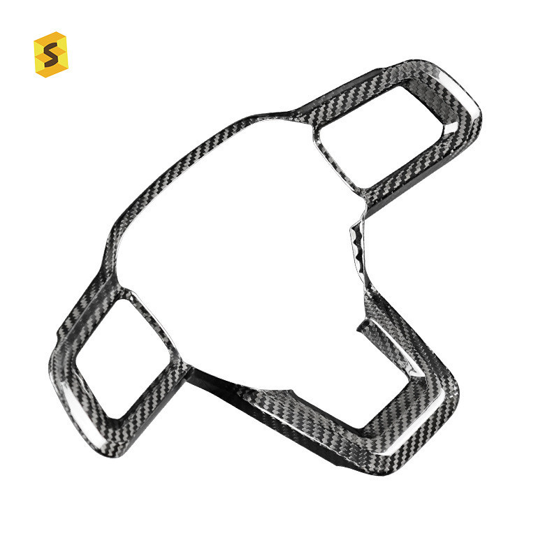 Adequado para Ford novo mustang modificado volante 24 mustang dedicado Real fibra de carbono volante guarnição quadro al