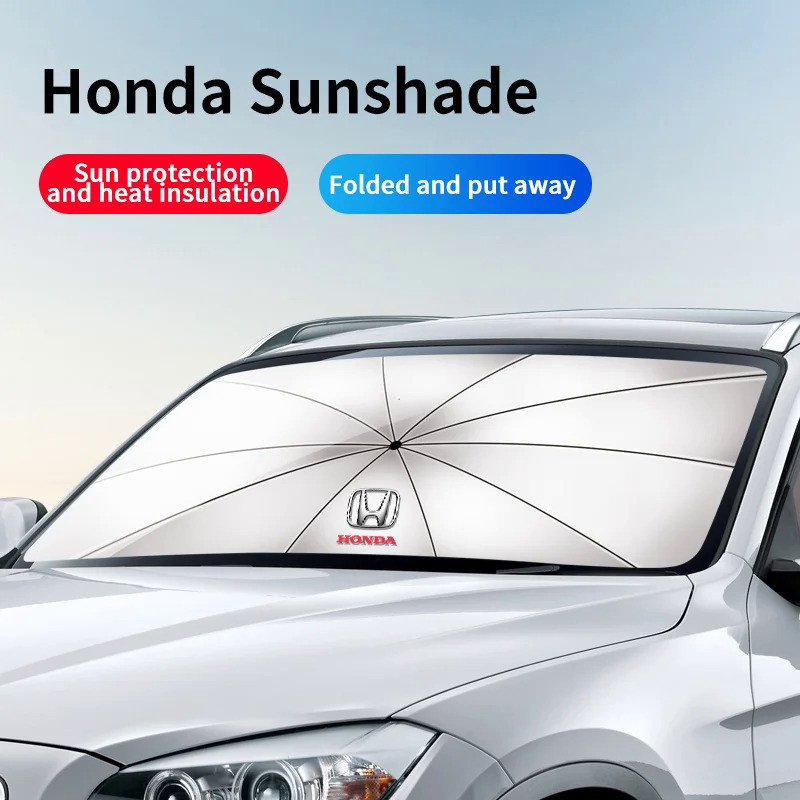 Para-sol para Para-brisa de Carro, Protetor UV para Janela Frontal, Para-sol Dobrável para Honda Civic, Accord, CRV, HRV