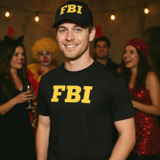 Camiseta FBI Federal Blusa Police Swat Festa Fantasia Camisa Casual Algodao Premium MYN STORE + Boné