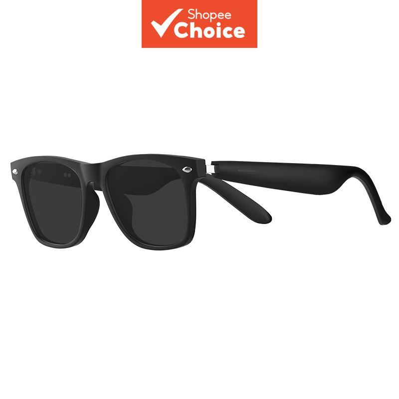 Óculos de Sol Inteligentes Fit-Face, Óculos de Áudio de Estilo Aberto com Controle por Toque, Carregamento Rápido e