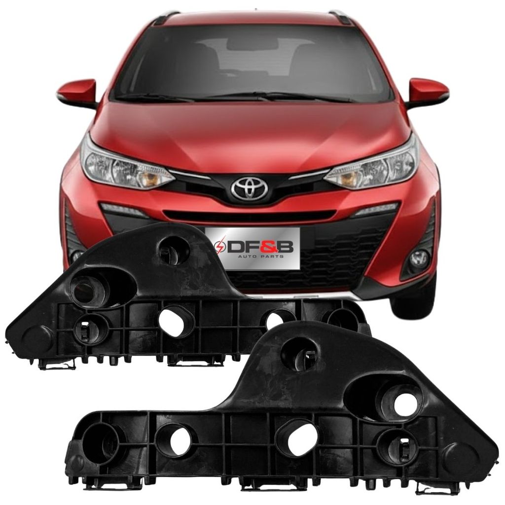 Guia Suporte Parachoque Dianteiro Toyota Yaris Hatch Sedan 2018 a 2022