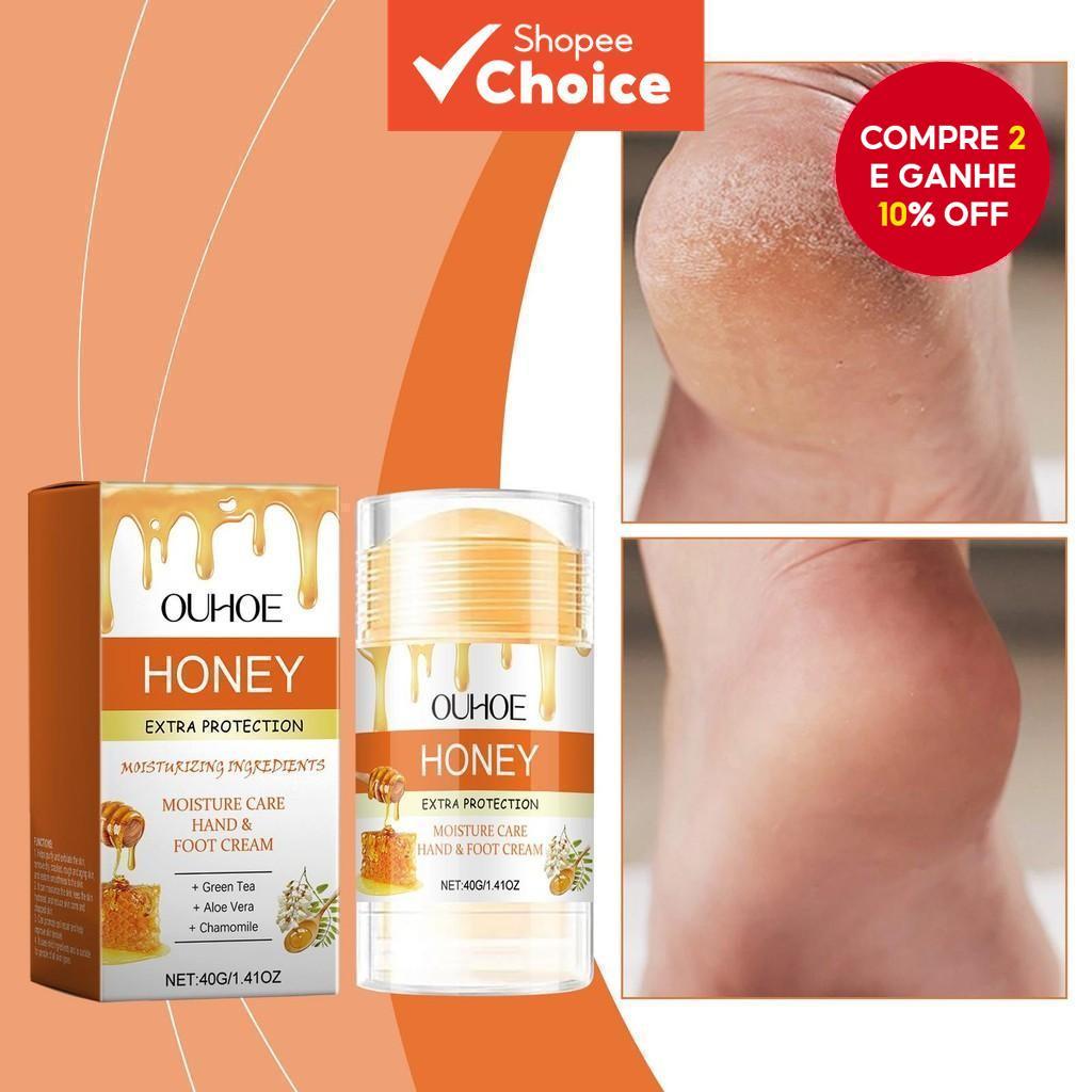 Creme Hidratante para os Pés, Alívio para Pés Secos e Rachados, Creme Reparador com Ureia, Hidratação Intensiva, Ideal