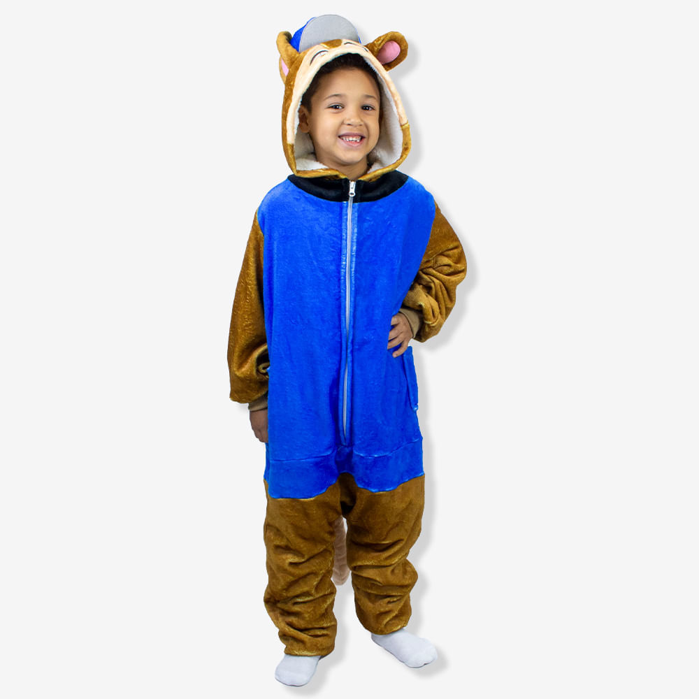 Macacão Kigurumi Infantil de 3 a 4 Anos Chase – Patrulha Canina em Oferta na Shopee