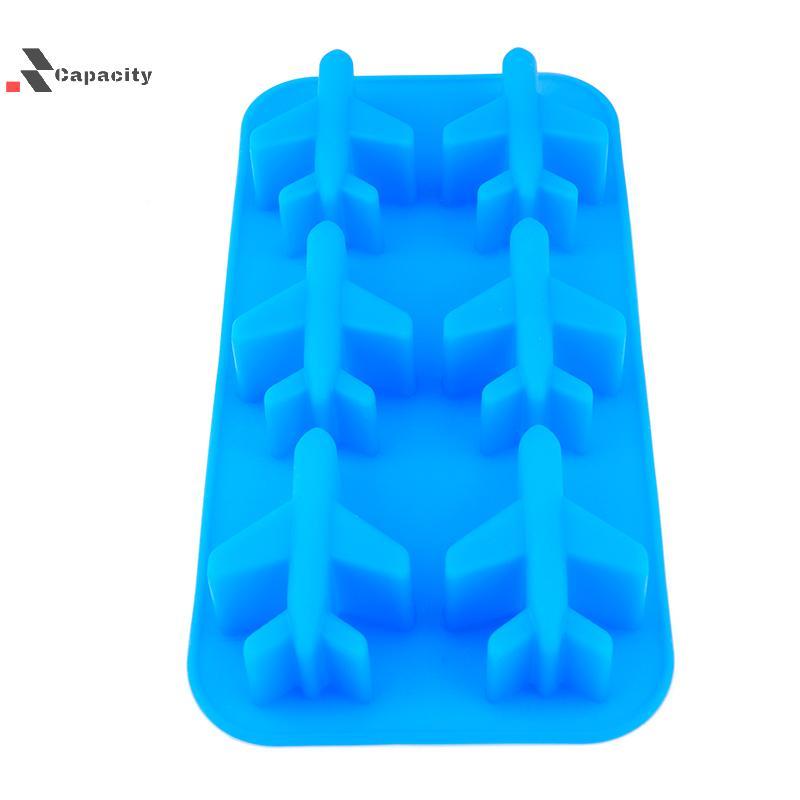 Capacidade Silicone 3d Avião Forma Molde Sorvete Fabricante De Chocolate