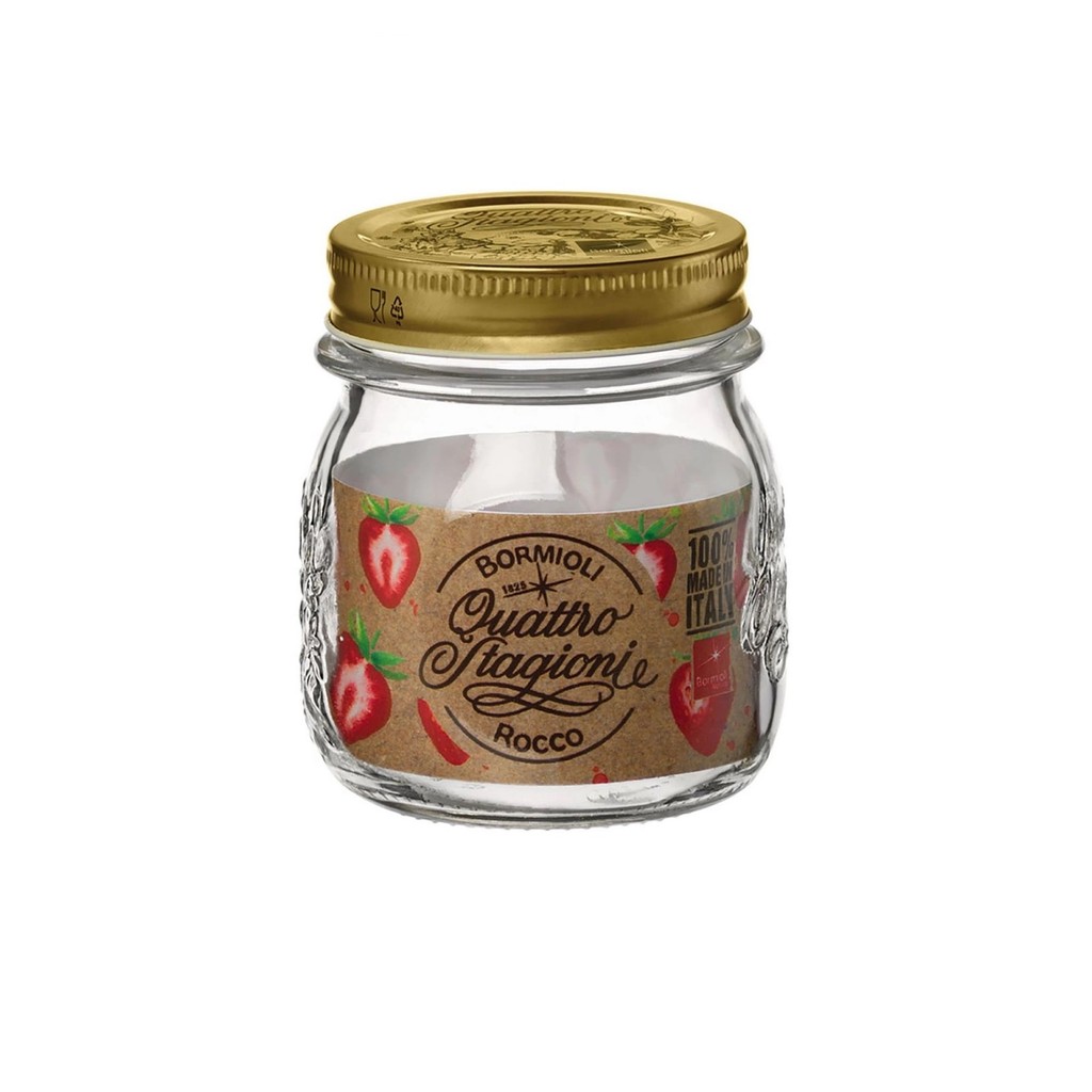 Pote de Vidro Quattro Stagioni 250 ml Para Conservas e Afins COM Tampa Original