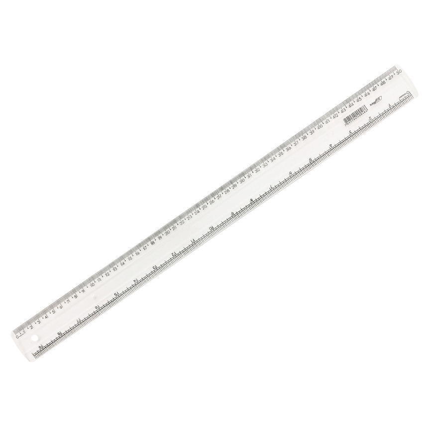 kit 2 Régua 50cm Super Cristal Maxcril