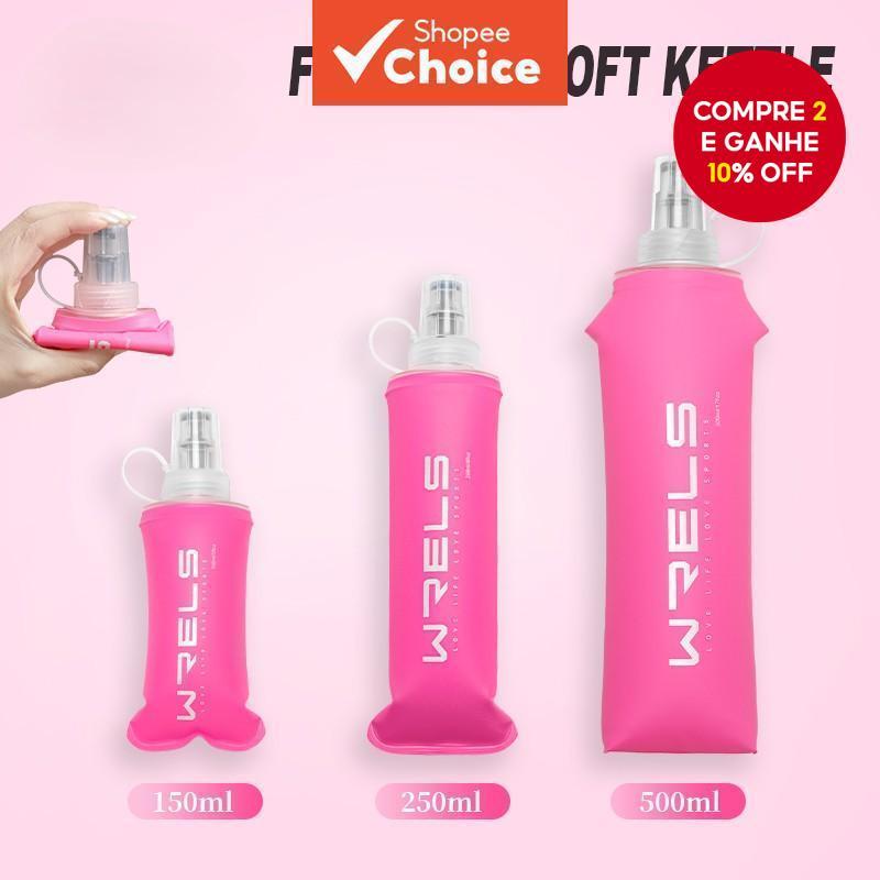 Garrafa De Água Dobrável TPU Portátil Para Corrida , Acampamento , Ciclismo